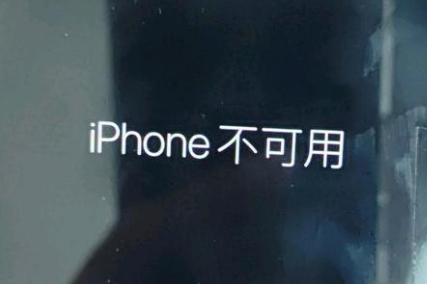 会山镇苹果服务网点分享锁屏界面显示“iPhone 不可用”如何解决 